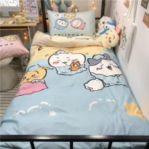 Chiikawa-Cartoon-Cute-Style-Four-Piece-Bedding-Set-1