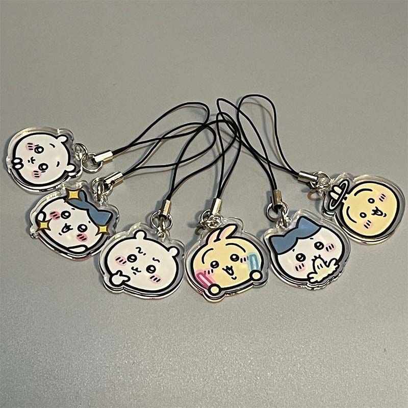 Chiikawa Acrylic Mobile Phone Cute Pendant Hanging Rope (4)