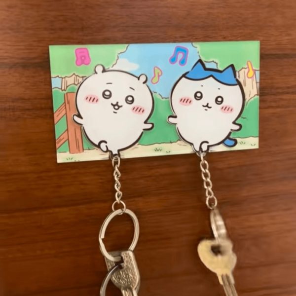 Chiikawa Cute Cartoon Acrylic Keychain (1)