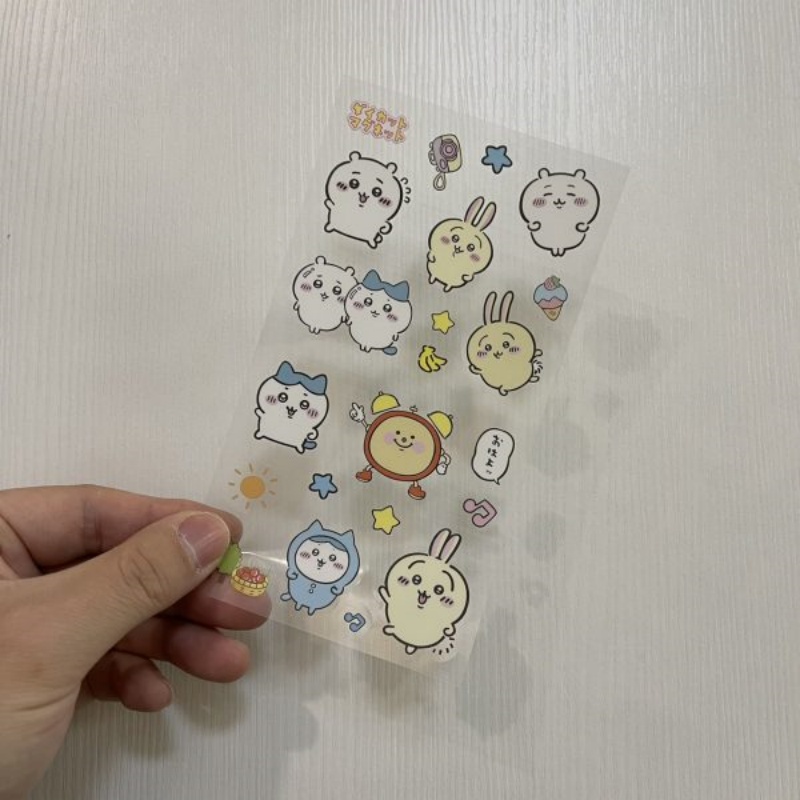 Chiikawa Cute Cartoon Transparent Stickers (8)