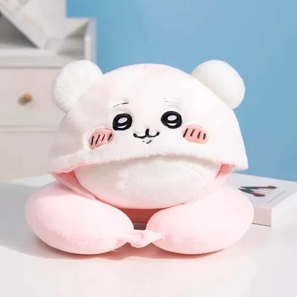 Chiikawa Hooded Neck Pillow (3)