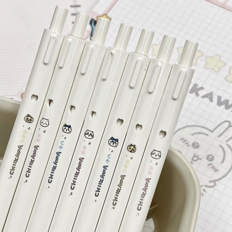 Chiikawa Jiikawa Cute Click Action Unisex Pen (4)