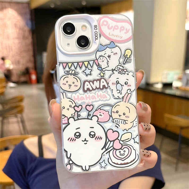 Chiikawa Super Hot Cartoon Phone Case For iPhone (3)