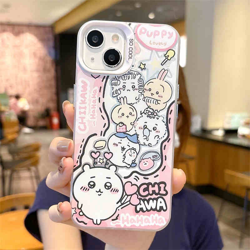 Chiikawa Super Hot Cartoon Phone Case For iPhone (4)