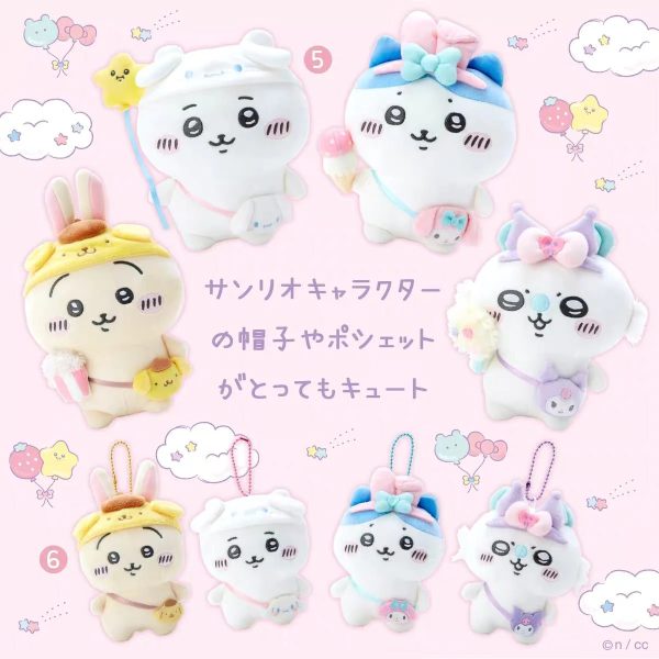 Chiikawa X Sanrio Characters Plushie (1)