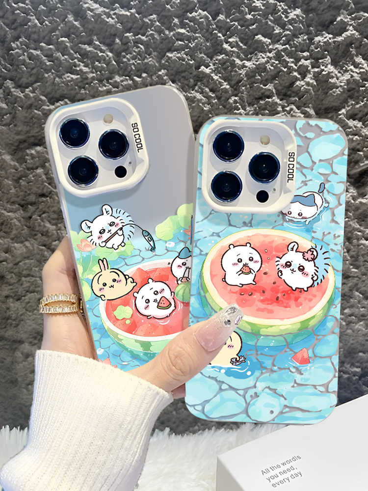 Usachi Hachi Chiikawa Watermelon Apple Phone Case (2)