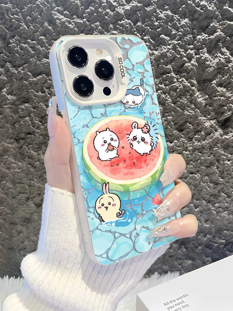 Usachi Hachi Chiikawa Watermelon Apple Phone Case (5)