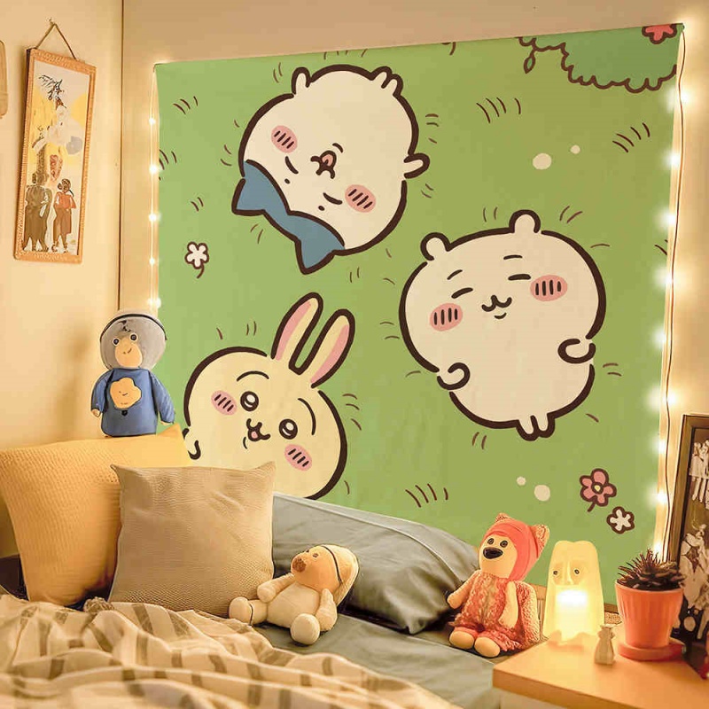 Chiikawa Cartoon Cute Peripheral Decoration Hanging Cloth (1)