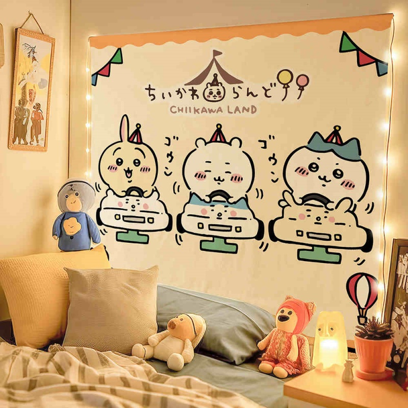 Chiikawa Cartoon Cute Peripheral Decoration Hanging Cloth (10)