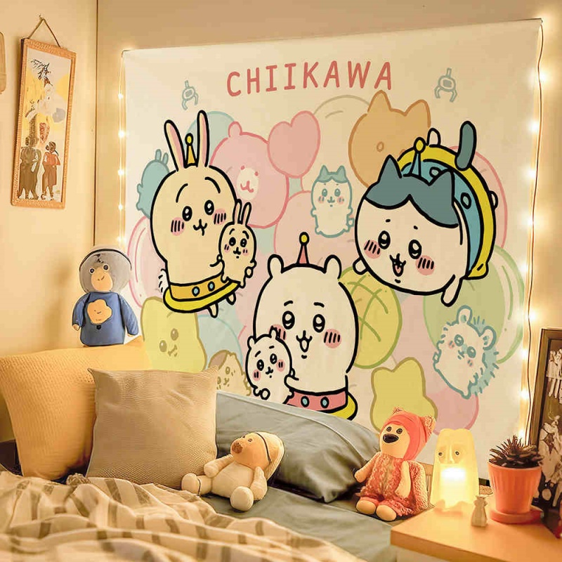 Chiikawa Cartoon Cute Peripheral Decoration Hanging Cloth (11)