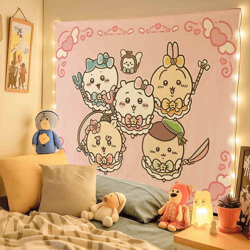 Chiikawa Cartoon Cute Peripheral Decoration Hanging Cloth (13)