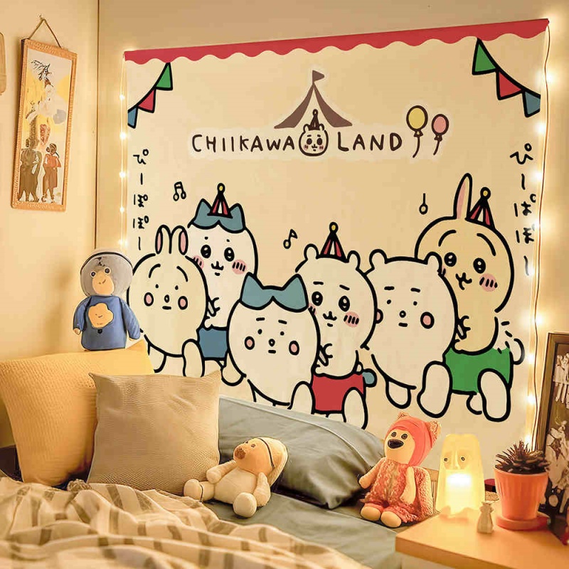 Chiikawa Cartoon Cute Peripheral Decoration Hanging Cloth (14)