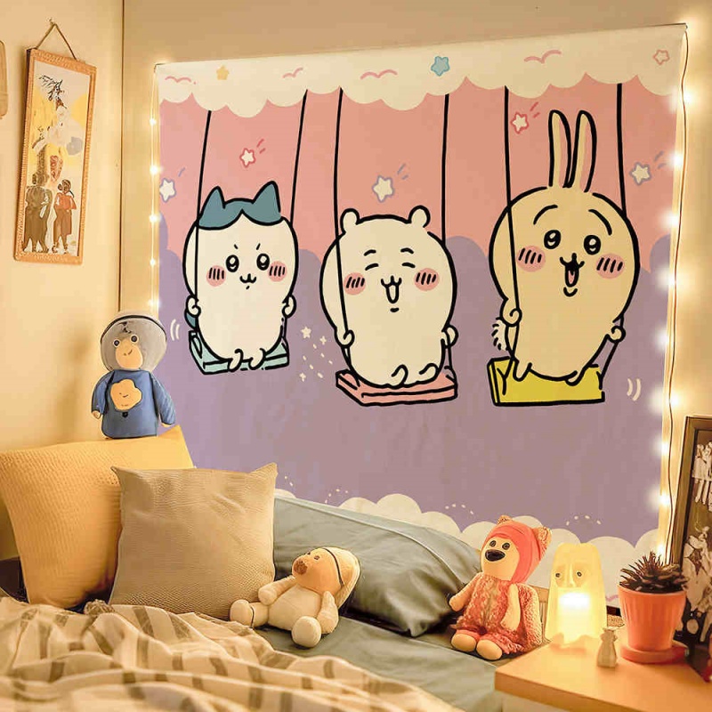 Chiikawa Cartoon Cute Peripheral Decoration Hanging Cloth (16)