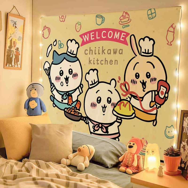Chiikawa Cartoon Cute Peripheral Decoration Hanging Cloth (2)