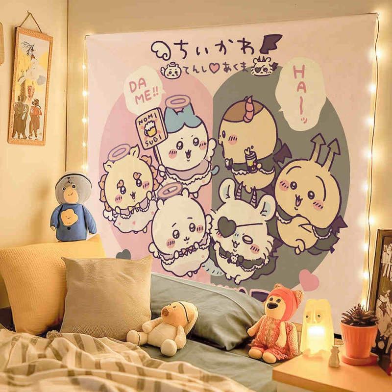 Chiikawa Cartoon Cute Peripheral Decoration Hanging Cloth (3)