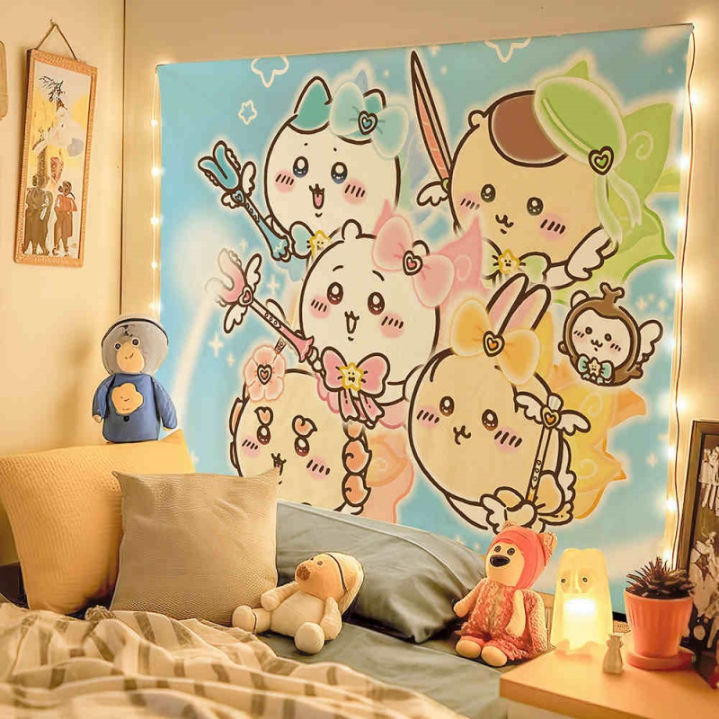 Chiikawa Cartoon Cute Peripheral Decoration Hanging Cloth (4)