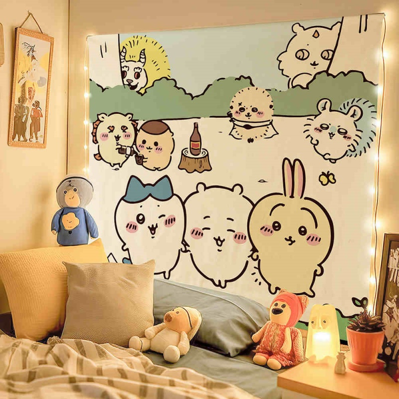 Chiikawa Cartoon Cute Peripheral Decoration Hanging Cloth (5)