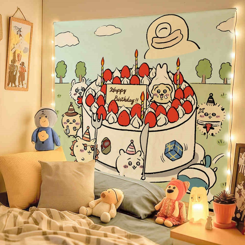 Chiikawa Cartoon Cute Peripheral Decoration Hanging Cloth (6)