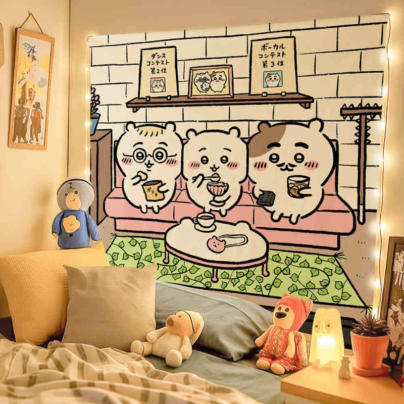 Chiikawa Cartoon Cute Peripheral Decoration Hanging Cloth (7)