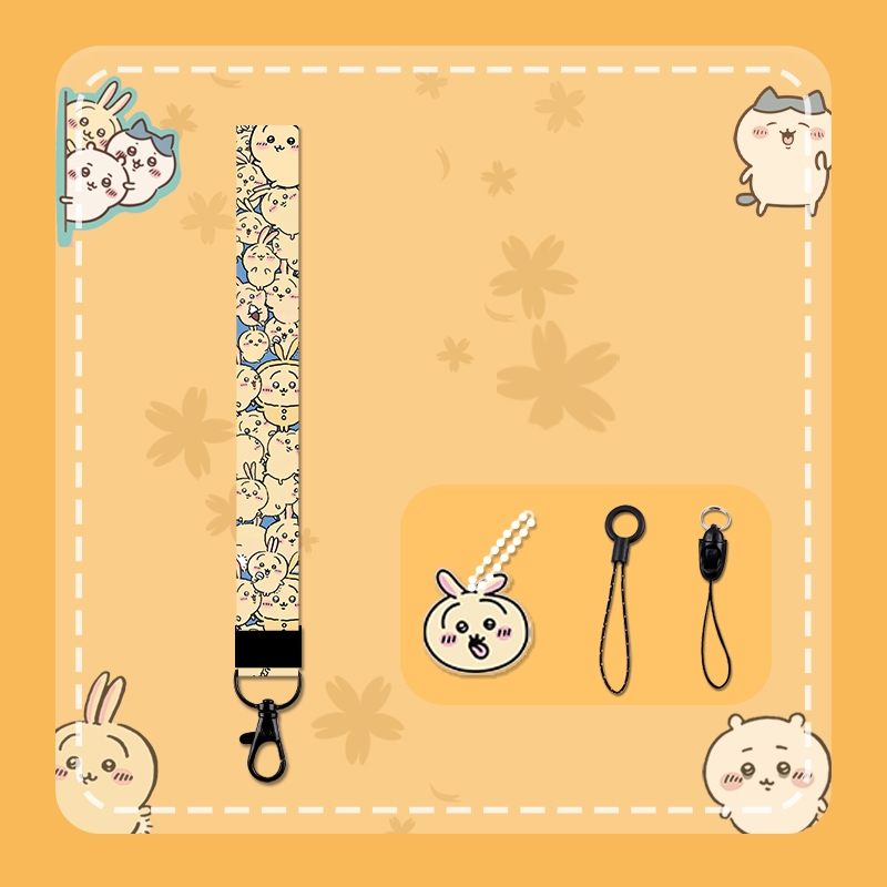 Chiikawa Cartoon Mobile Phone Lanyard (2)