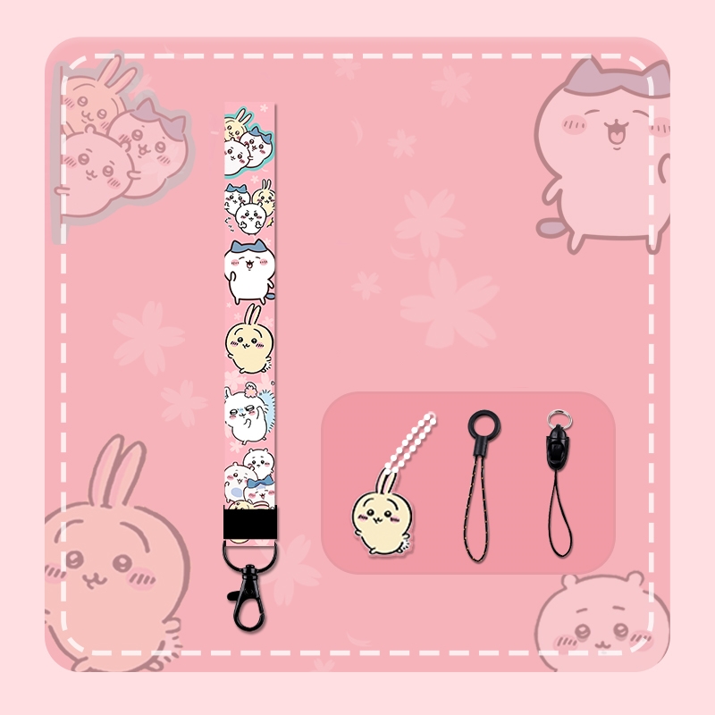 Chiikawa Cartoon Mobile Phone Lanyard (3)