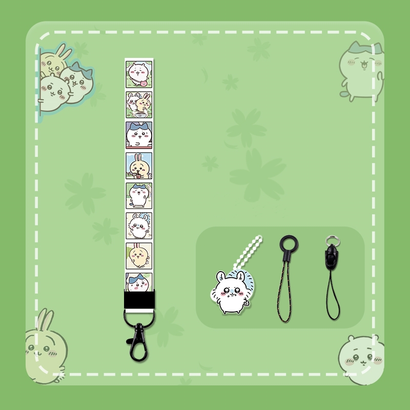 Chiikawa Cartoon Mobile Phone Lanyard (5)
