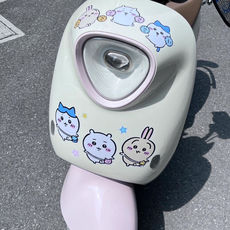 Chiikawa Electric Vehicle Decoration Waterproof Sticker (1)