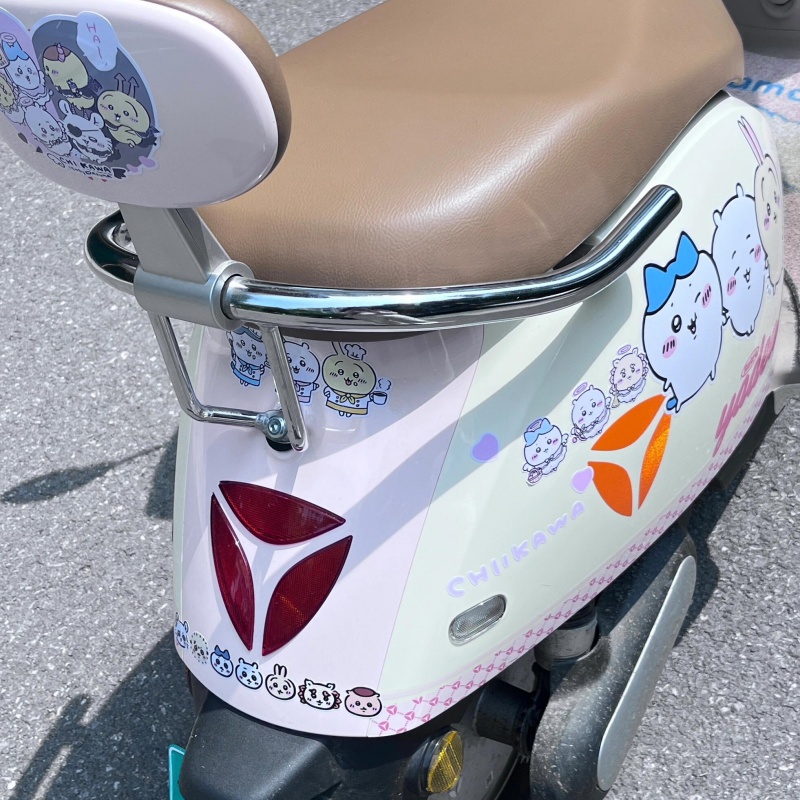 Chiikawa Electric Vehicle Decoration Waterproof Sticker (2)
