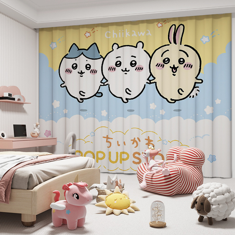 Chiikawa No-Punch Children's Room Decorative Curtains (11)