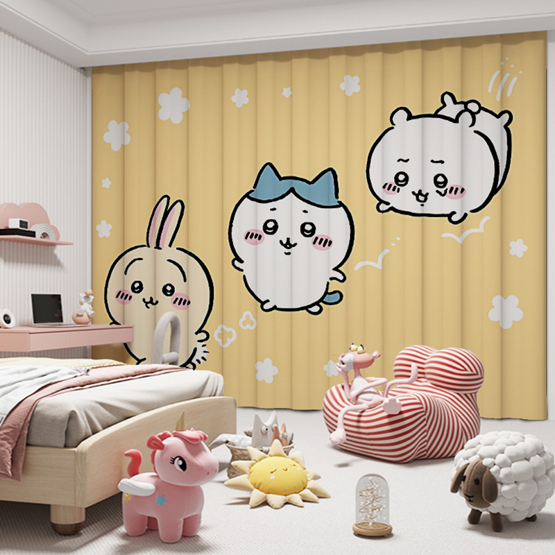 Chiikawa No-Punch Children's Room Decorative Curtains (12)