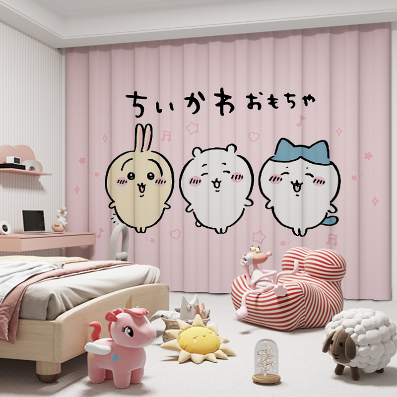 Chiikawa No-Punch Children's Room Decorative Curtains (13)