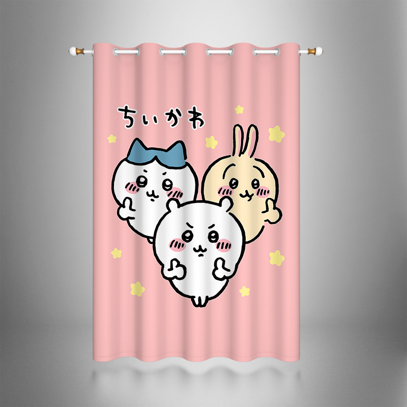 Chiikawa No-Punch Children's Room Decorative Curtains (16)