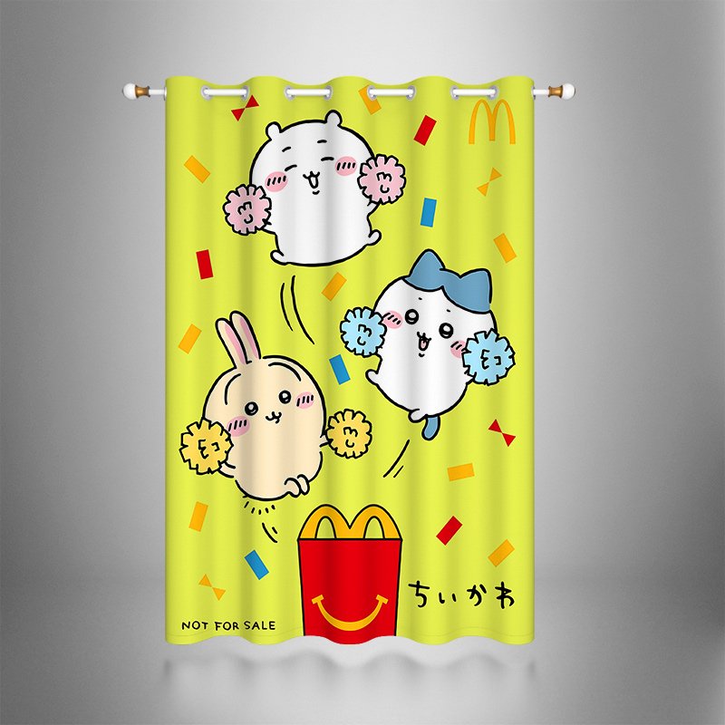 Chiikawa No-Punch Children's Room Decorative Curtains (18)