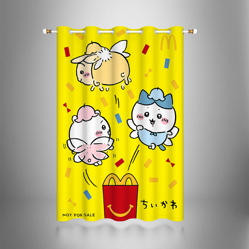 Chiikawa No-Punch Children's Room Decorative Curtains (19)