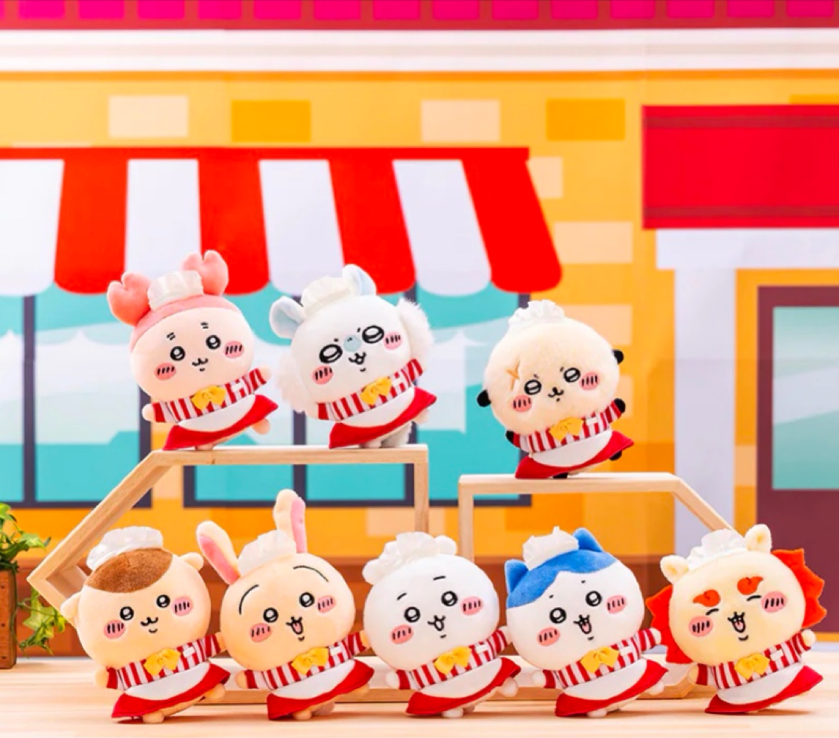 Chiikawa Restaurant Limited Edition Hanging Dolls