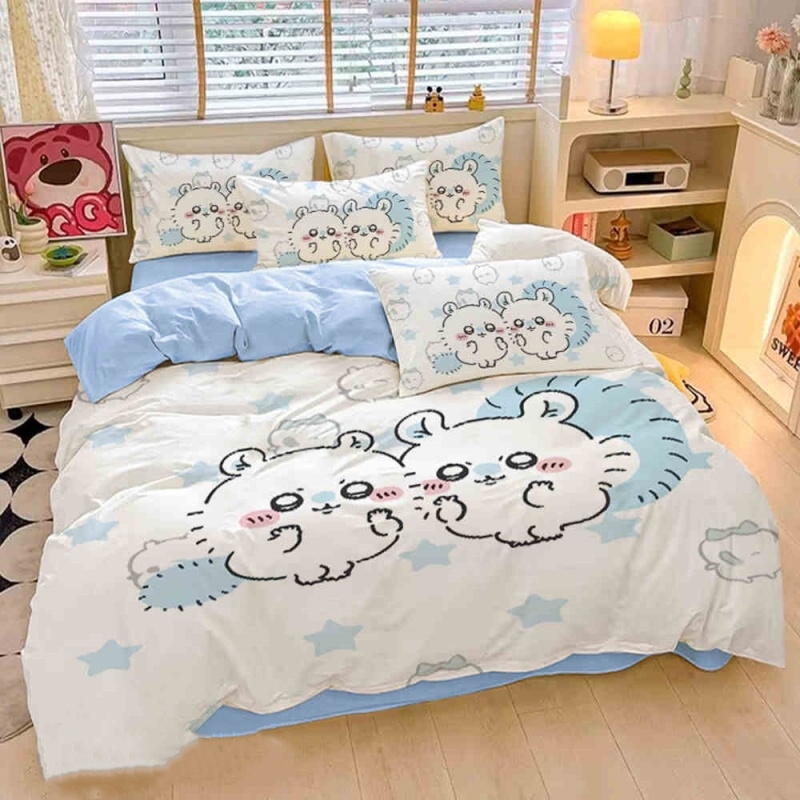 Chiikawa Student Dormitory Cute Duvet Cover (1)