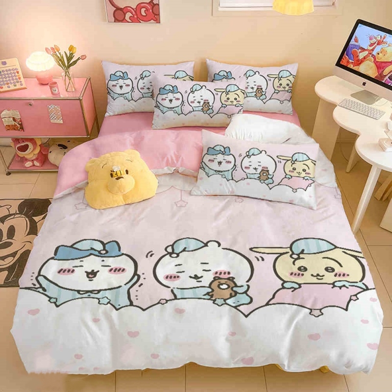 Chiikawa Student Dormitory Cute Duvet Cover (7)