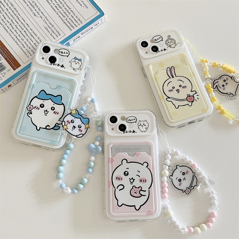 Cute Japanese Chiikawa Phone Case Can insert Cards Suitable For iPhone (1)