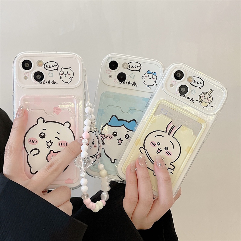 Cute Japanese Chiikawa Phone Case Can insert Cards Suitable For iPhone (2)