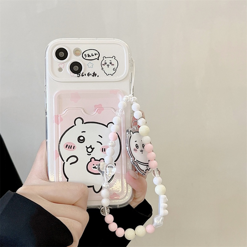 Cute Japanese Chiikawa Phone Case Can insert Cards Suitable For iPhone (8)
