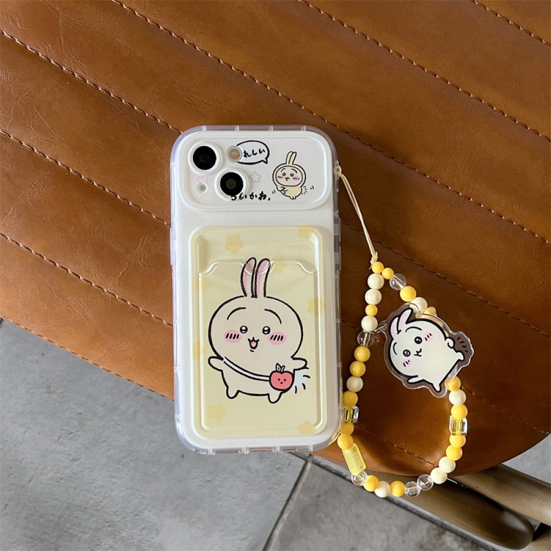 Cute Japanese Chiikawa Phone Case Can insert Cards Suitable For iPhone (9)