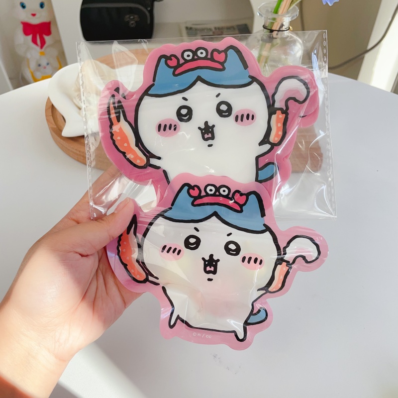 Cute Chiikawa large Opposite Sex Self Sealing Bag (7)