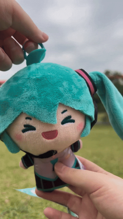 Hatsune Miku Plush Doll - Miku Horse Tail Swinging Series Pendant Anime Fufu Miku Doll (5)