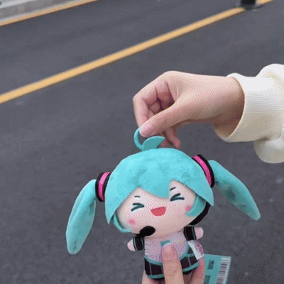 Hatsune Miku Plush Doll - Miku Horse Tail Swinging Series Pendant Anime Fufu Miku Doll