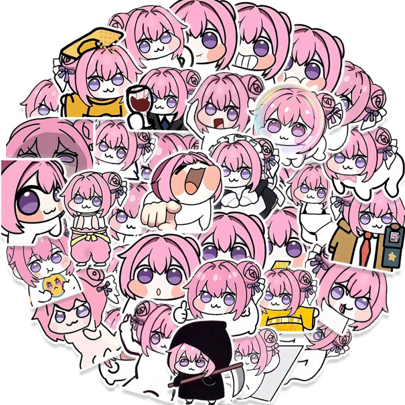 50pcs Cute Doro Graffiti Stickers - Waterproof Vinyl Decals for all kinds of places (8)