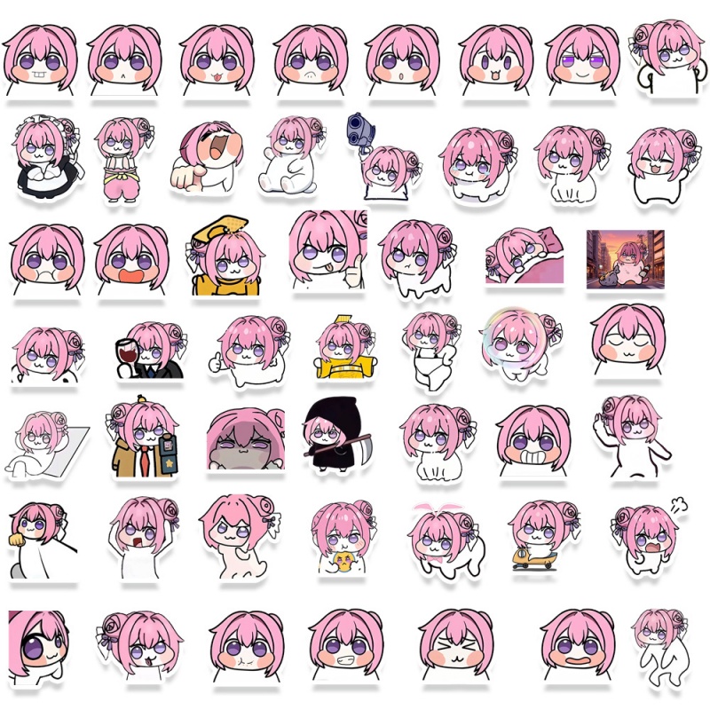 50pcs Cute Doro Graffiti Stickers - Waterproof Vinyl Decals for all kinds of places (8)