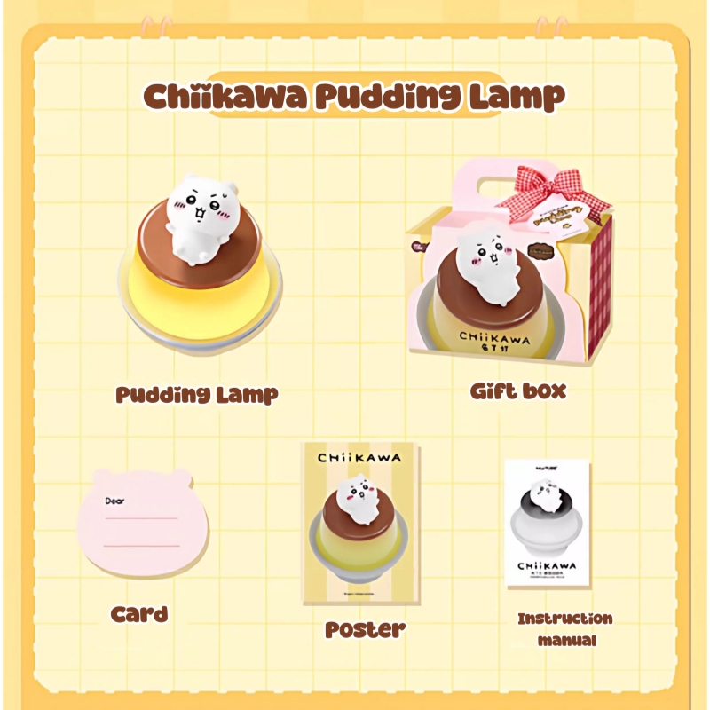 Chiikawa Pudding Nightlight Cozy Ambient Lamp