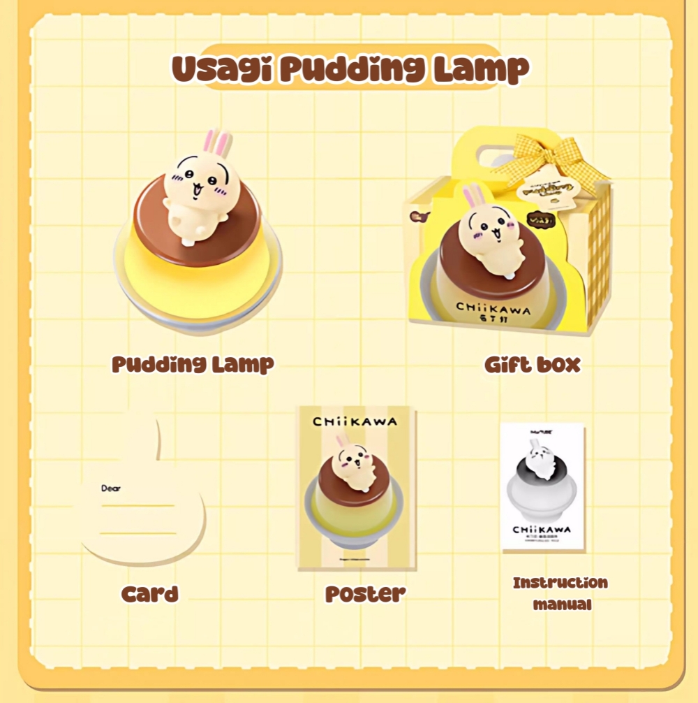 Chiikawa Pudding Nightlight Cozy Ambient Lamp