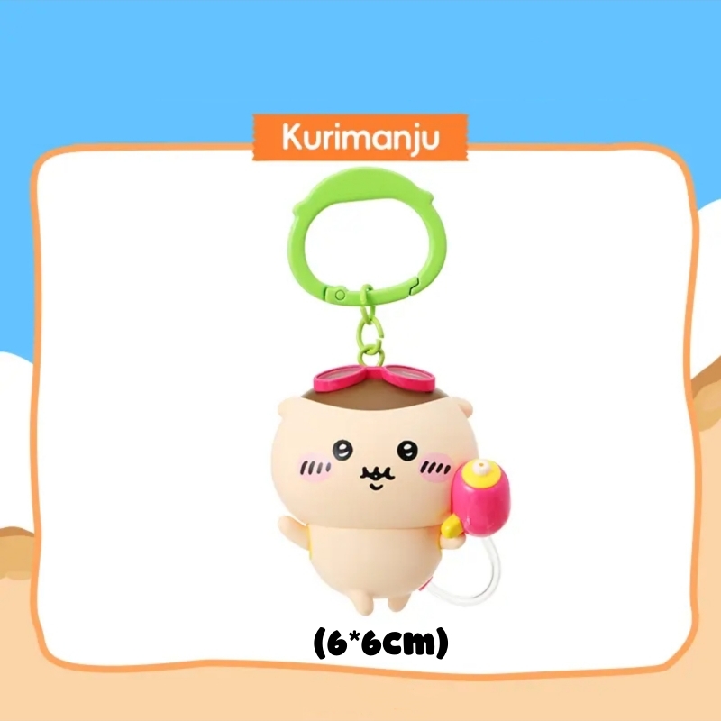 Chiikawwa & Friends Squirt Gun Keychain Hanger - Cute Cartoon Gift for Friends & Decor kawaii.jpg