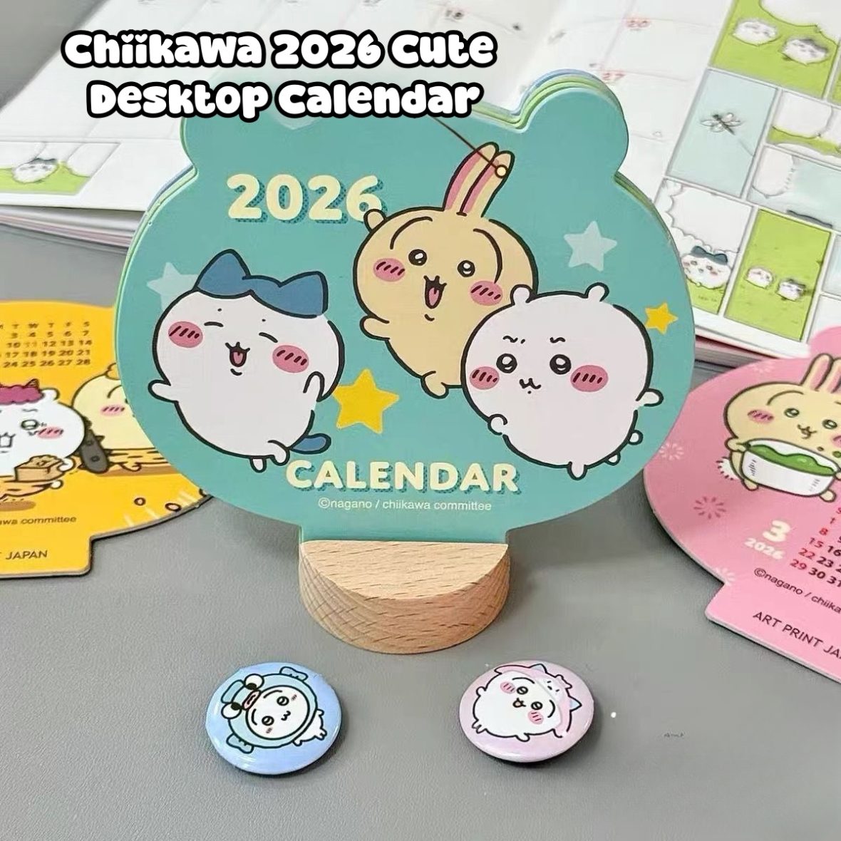 Chiikawa 2026 Cute Desktop Calendar (3)